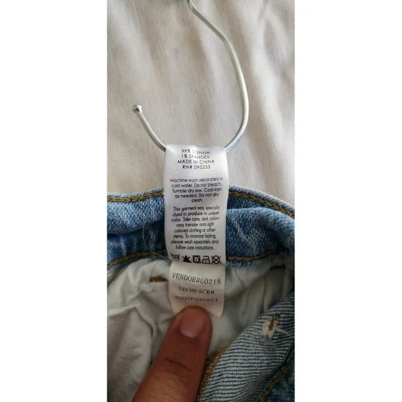 PacSun Stretch Wide Leg Carpenter Jeans Light Wash Blue High Rise Womens Size 26 - Picture 8 of 11